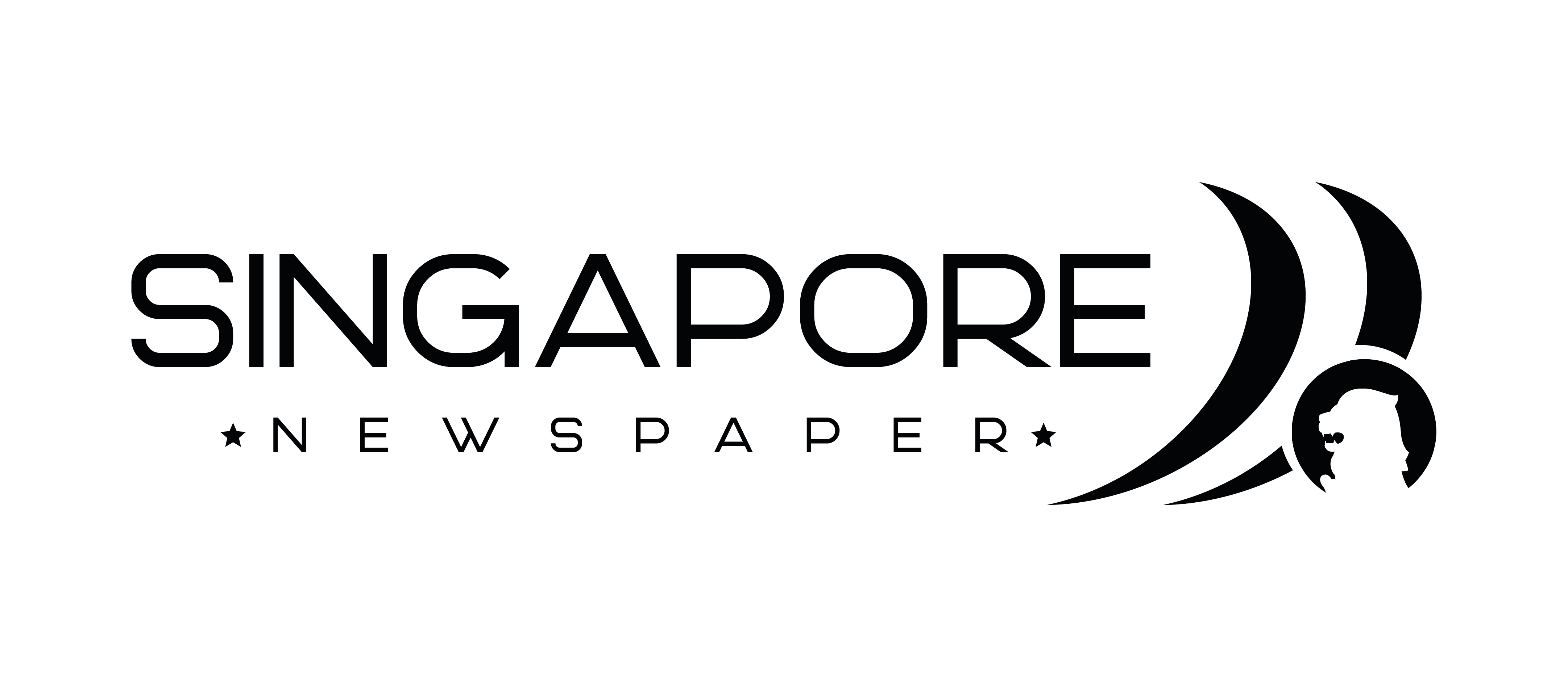 Singapore Newspaper - Black Logo